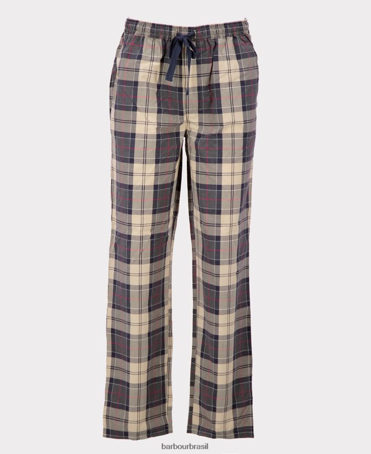 roupas Barbour conjunto pijama carlisle tartã marinho de verão homens NH44421242