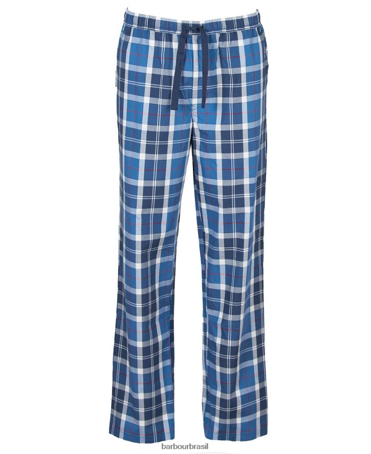 roupas Barbour conjunto pijama carlisle tartã marinho de verão homens NH44421244