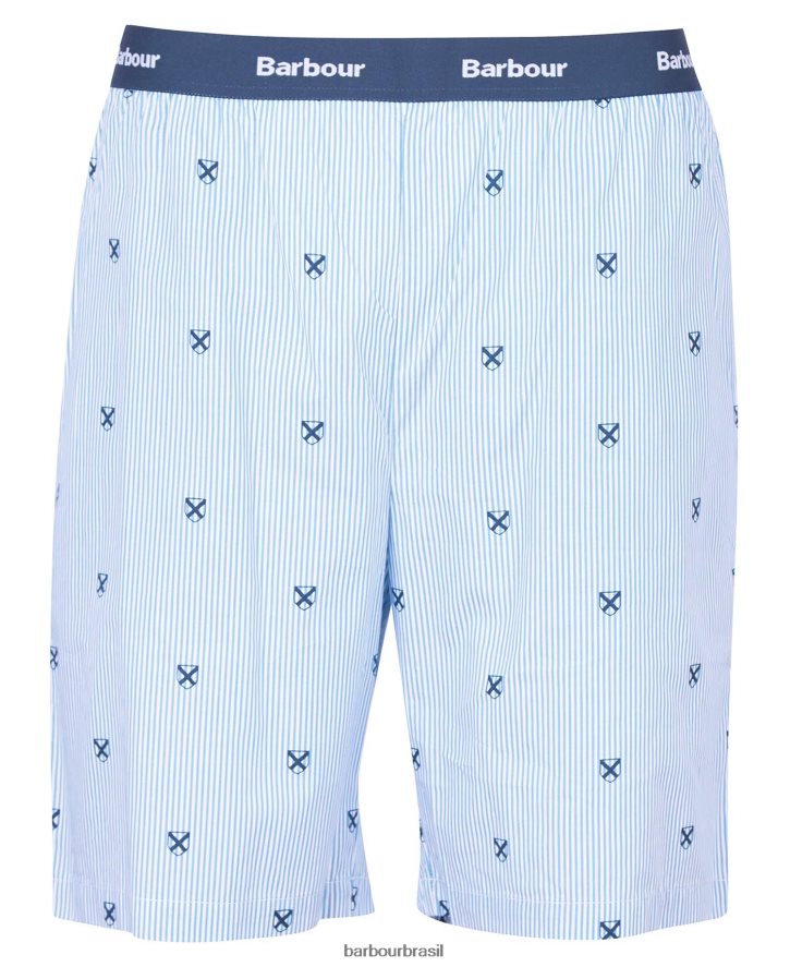 roupas Barbour conjunto pijama hilson azul clássico homens NH44421239