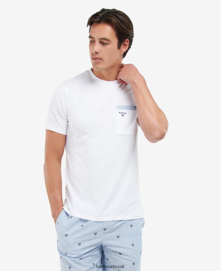 roupas Barbour conjunto pijama hilson azul clássico homens NH44421239