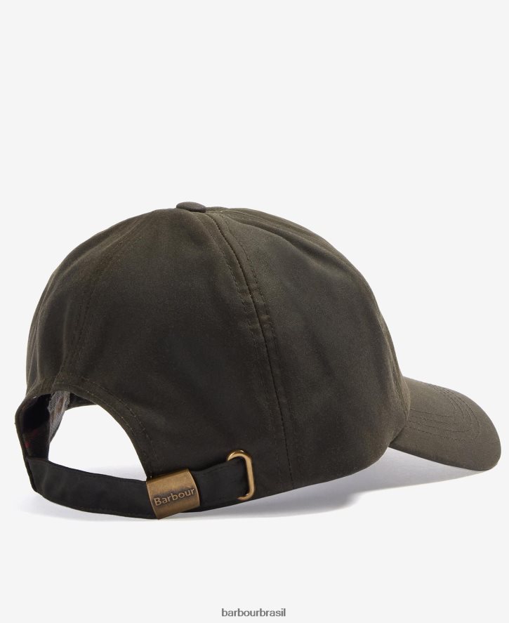 acessórios Barbour boné esportivo de cera belsay marinho/clássico mulheres NH44422439