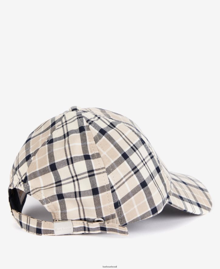 acessórios Barbour boné esportivo rosie tartan trincheira/marinha mulheres NH44422429