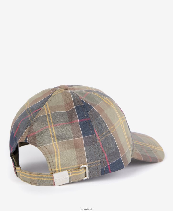acessórios Barbour boné esportivo rosie tartan trincheira/marinha mulheres NH44422438