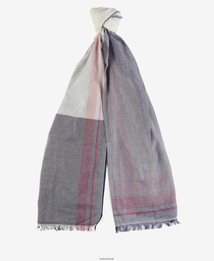 acessórios Barbour canga madison sussurro branco/tinta mulheres NH44422461