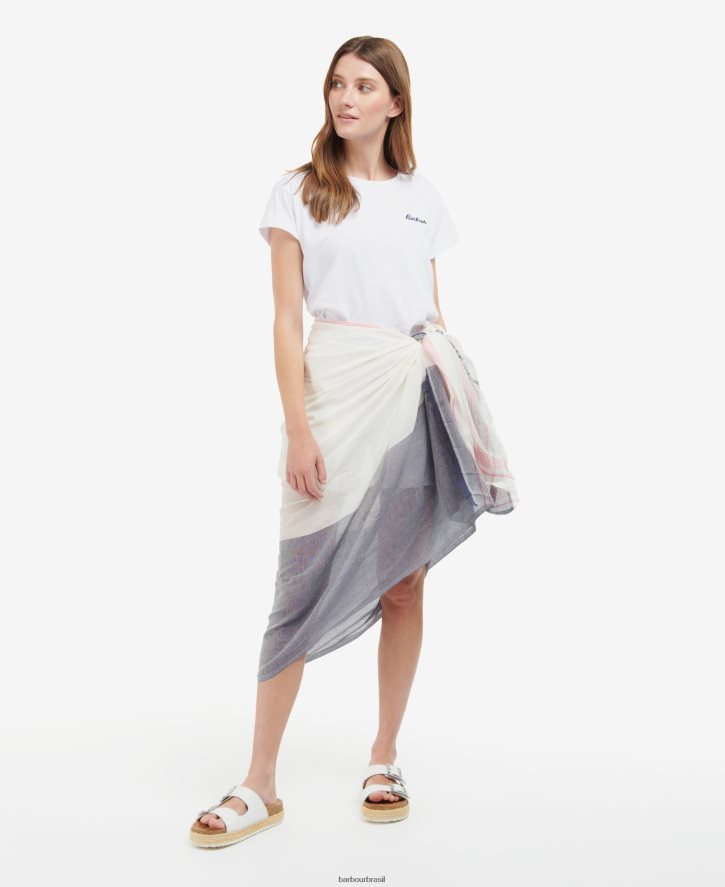 acessórios Barbour canga madison sussurro branco/tinta mulheres NH44422461