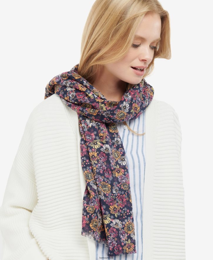 acessórios Barbour lenço com estampa floral retrô clássico multi mulheres NH44422448