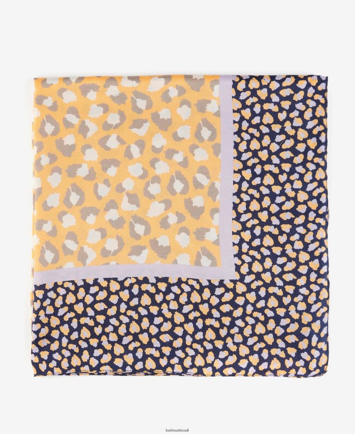 acessórios Barbour lenço de impressão animal mamão mulheres NH44422455