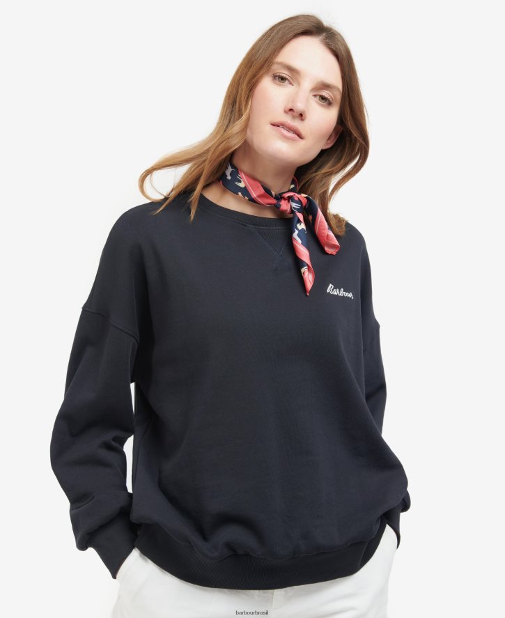 acessórios Barbour lenço quadrado com estampa de cachorro azul marinho/cachorro mulheres NH44422451