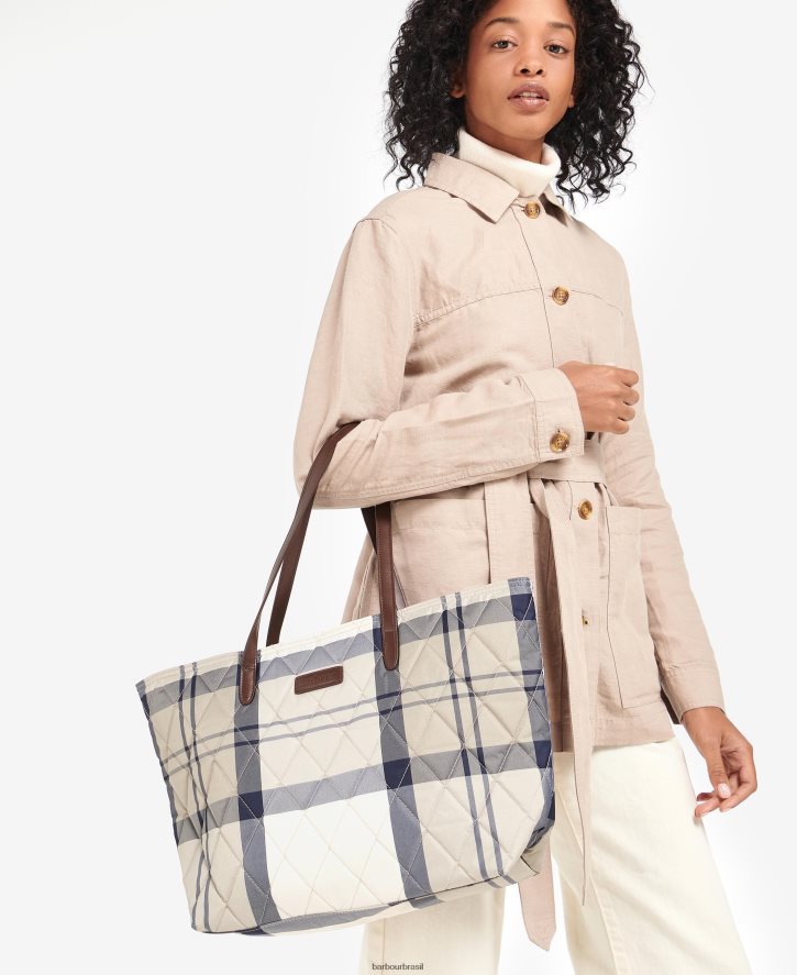 acessórios Barbour bolsa acolchoada wetherham tartã clássico mulheres NH44422389