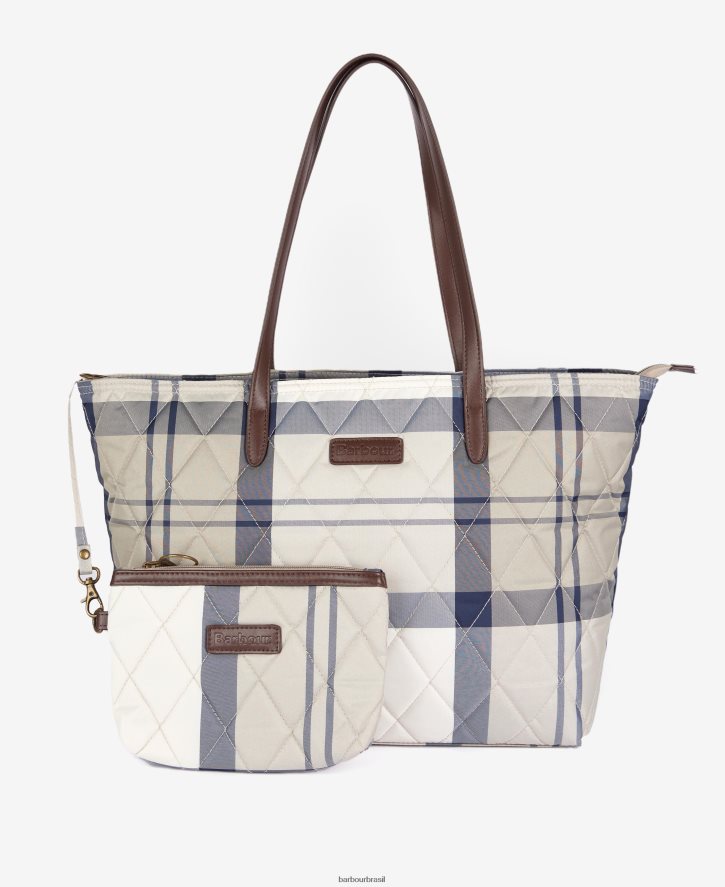 acessórios Barbour bolsa acolchoada wetherham tartã clássico mulheres NH44422389