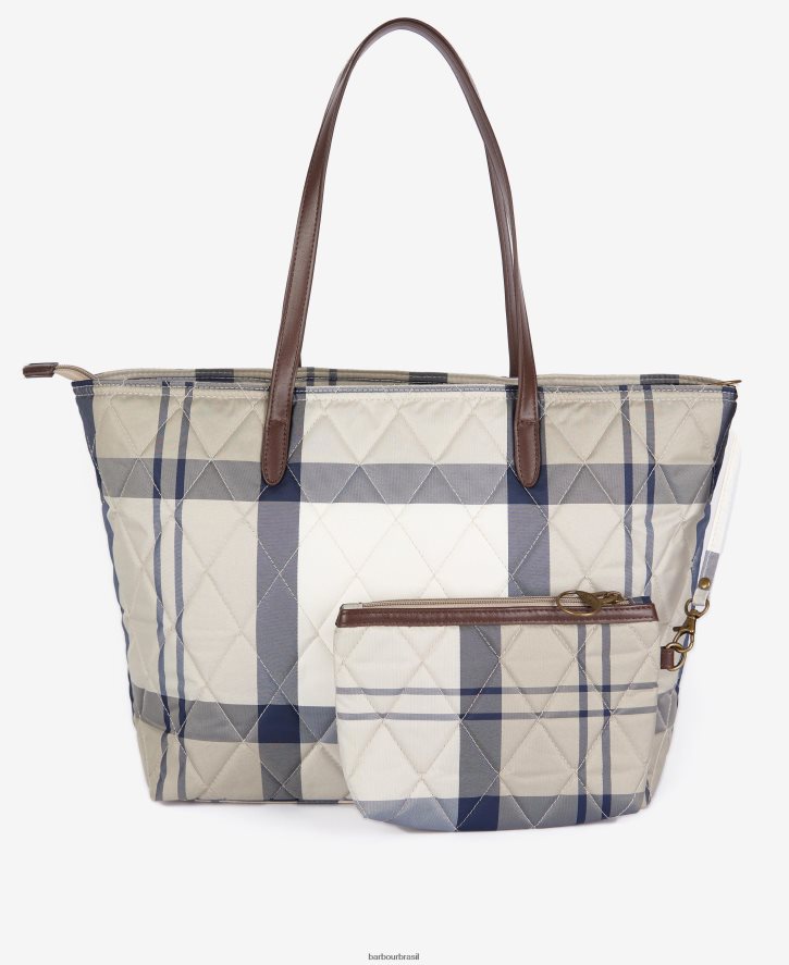 acessórios Barbour bolsa acolchoada wetherham tartã clássico mulheres NH44422389