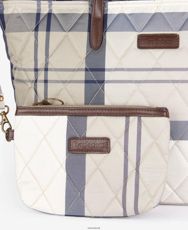 acessórios Barbour bolsa acolchoada wetherham tartã clássico mulheres NH44422389