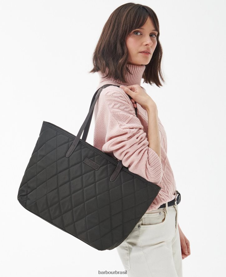 acessórios Barbour bolsa acolchoada witford marinha mulheres NH44422406