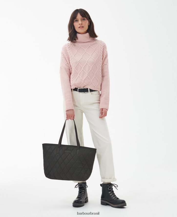 acessórios Barbour bolsa acolchoada witford marinha mulheres NH44422406