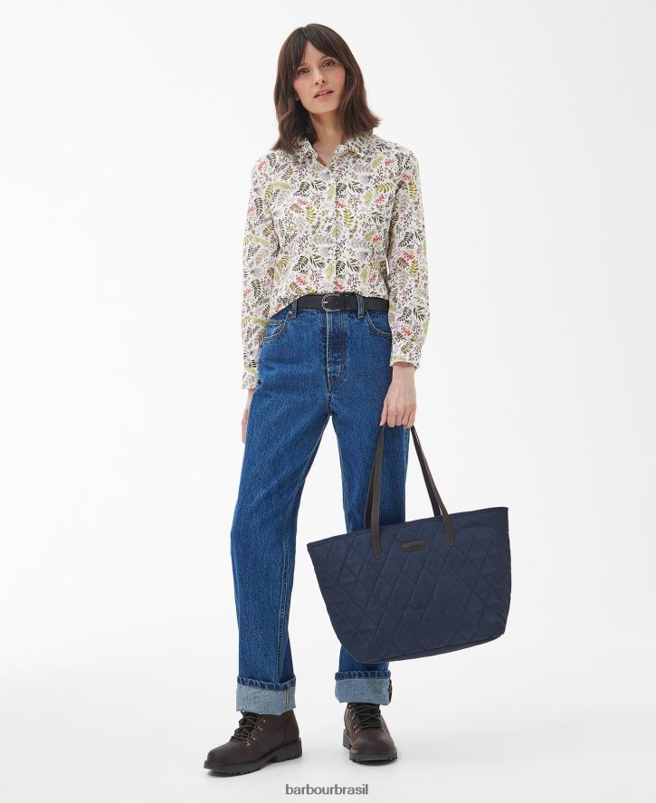 acessórios Barbour bolsa acolchoada witford tartã clássico mulheres NH44422395