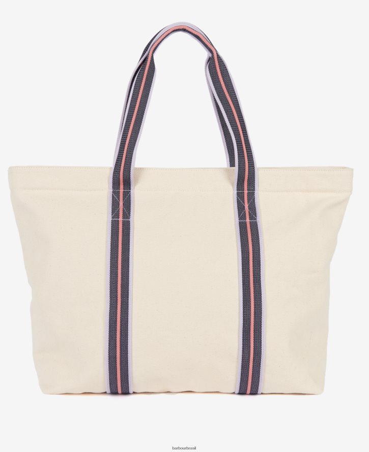 acessórios Barbour bolsa de praia madison cru mulheres NH44422386