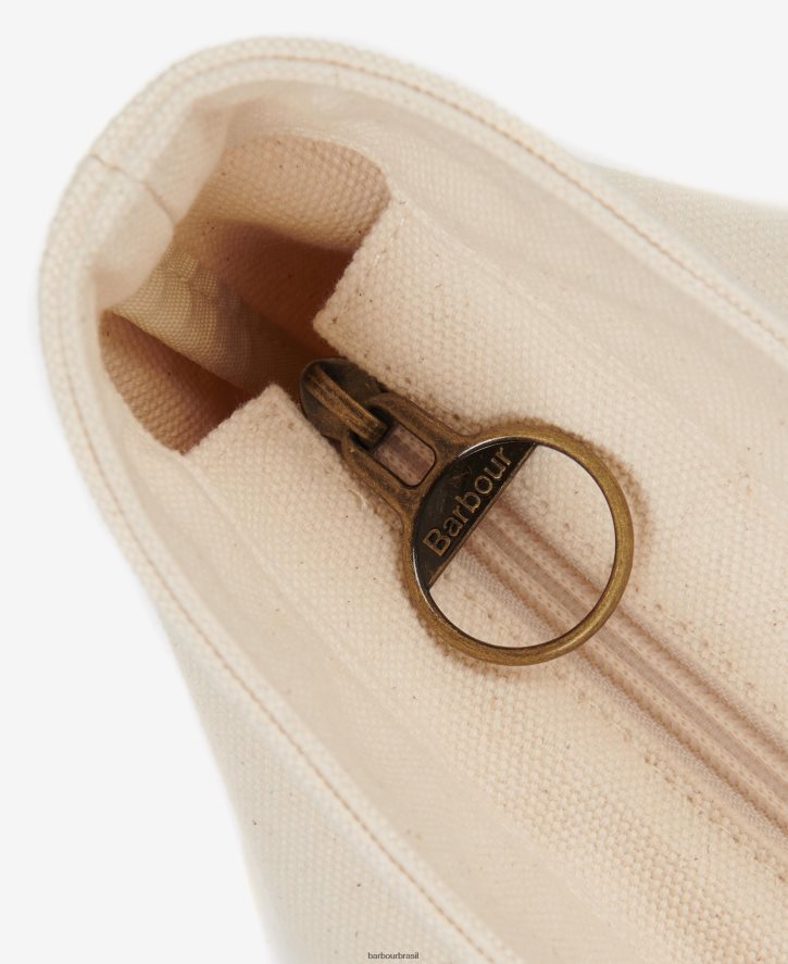 acessórios Barbour bolsa de praia madison cru mulheres NH44422386