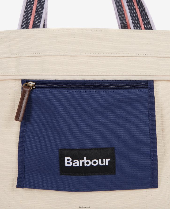 acessórios Barbour bolsa de praia madison cru mulheres NH44422386