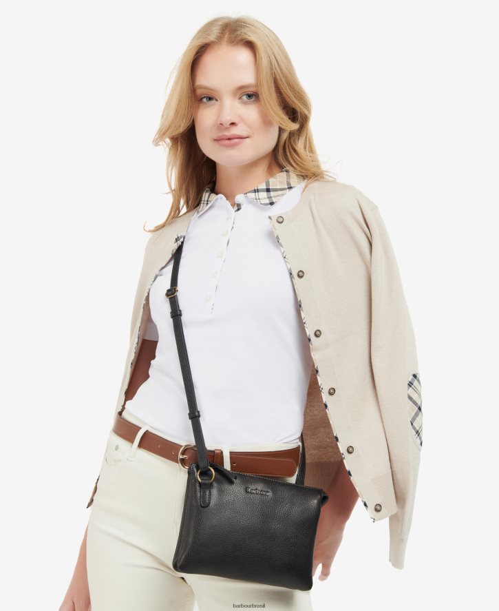 acessórios Barbour bolsa transversal couro lochy marrom clássico mulheres NH44422388