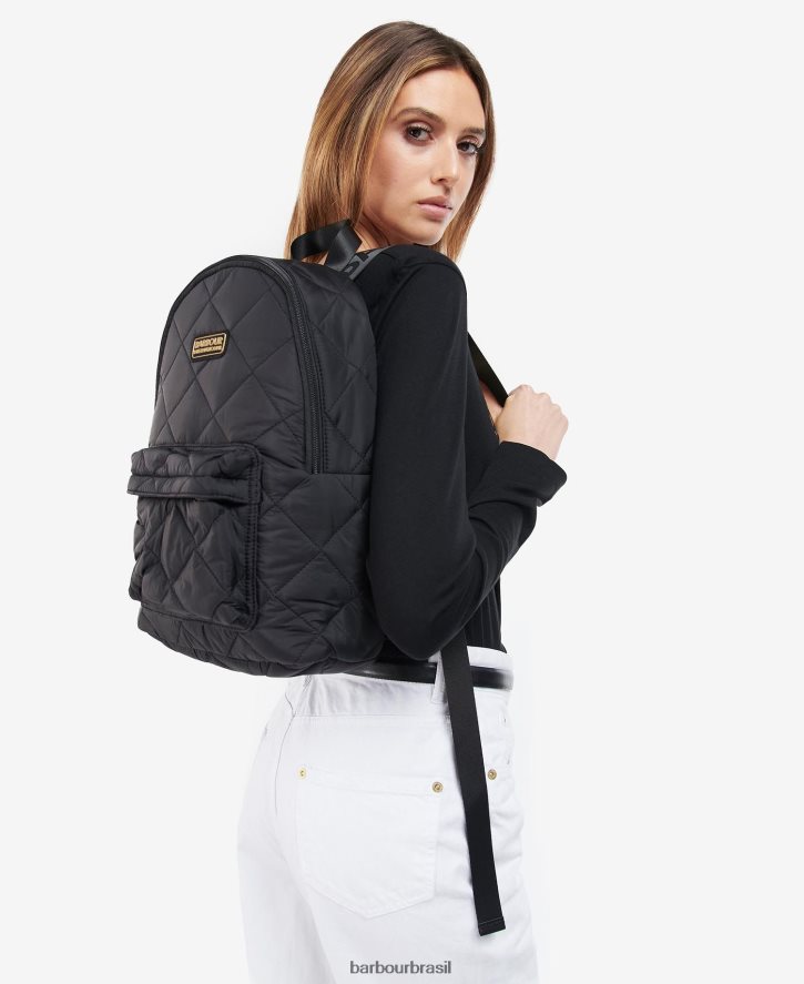acessórios Barbour mochila acolchoada chicane preto mulheres NH44422390