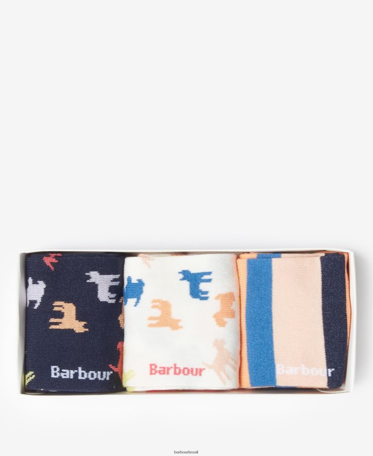 acessórios Barbour conjunto de presente de várias meias para cães cão multi mulheres NH44422464