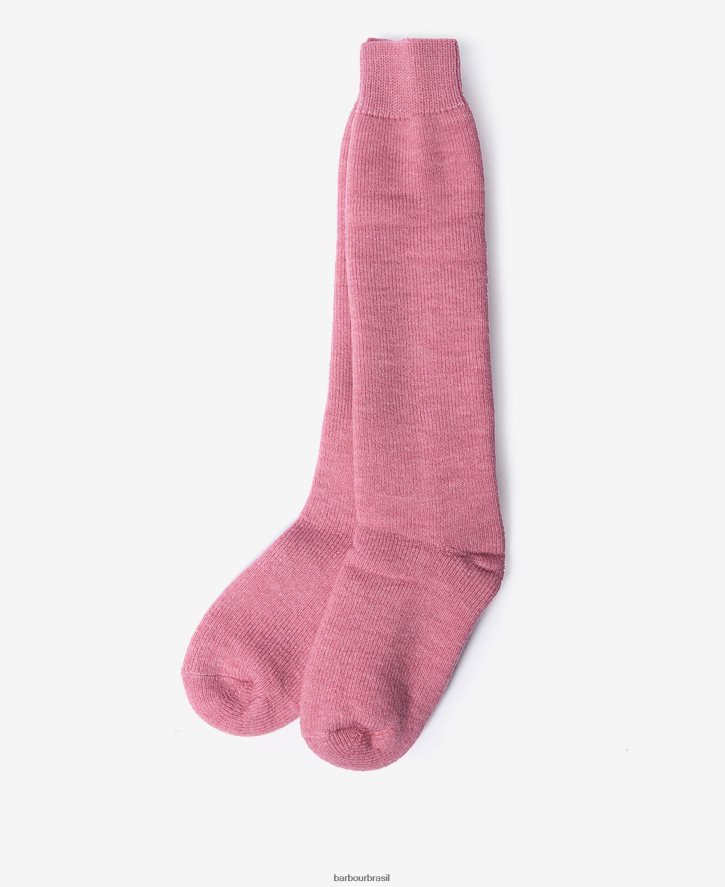 acessórios Barbour meias wellington framboesa mulheres NH44422465