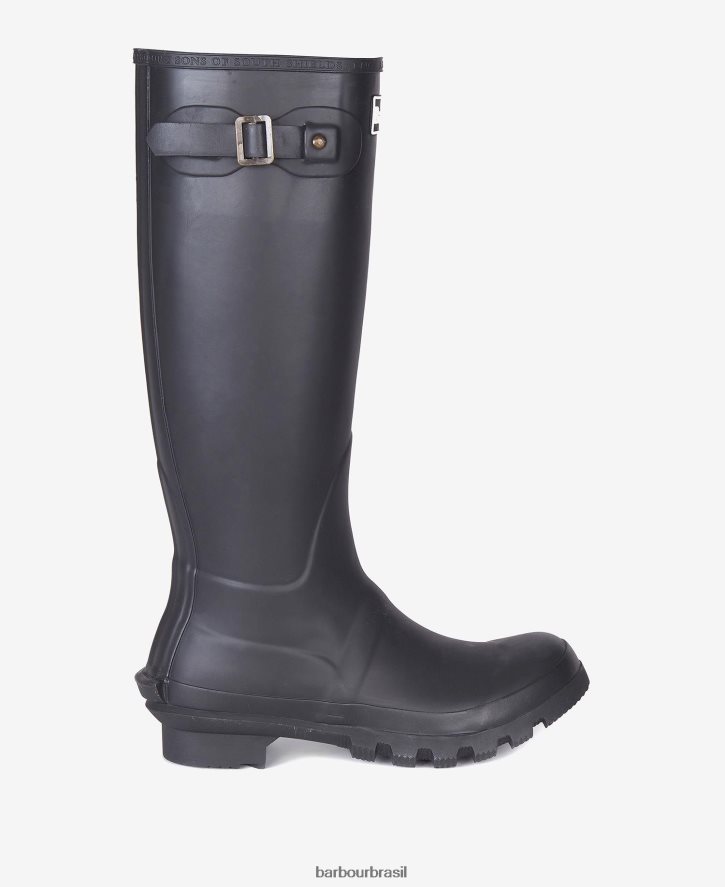 calçados Barbour bota bede wellington preto mulheres NH44422151