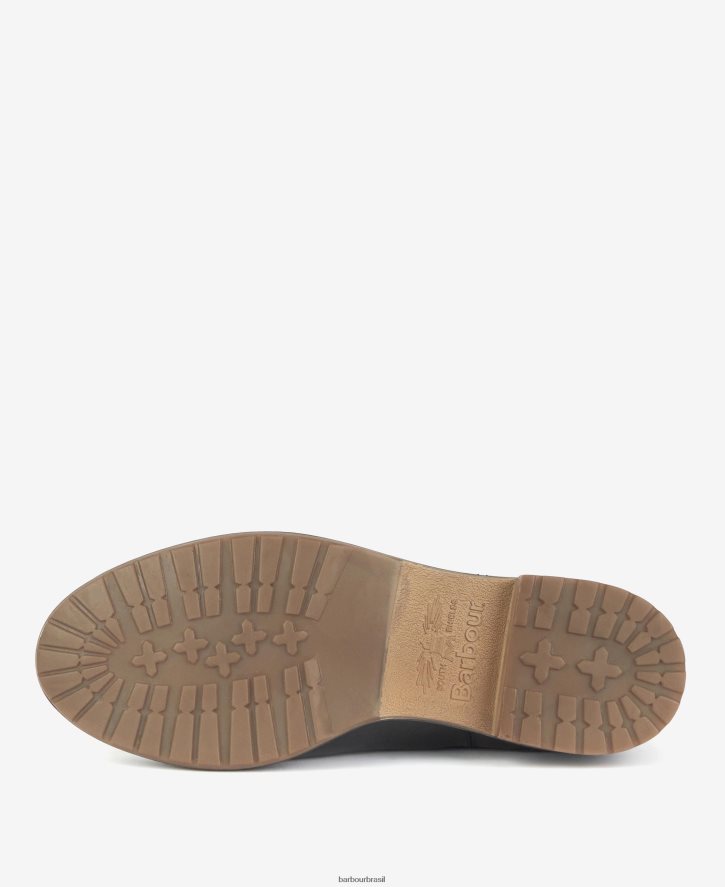 calçados Barbour bota chelsea com detalhe de diamante camelia preto clássico mulheres NH44422089