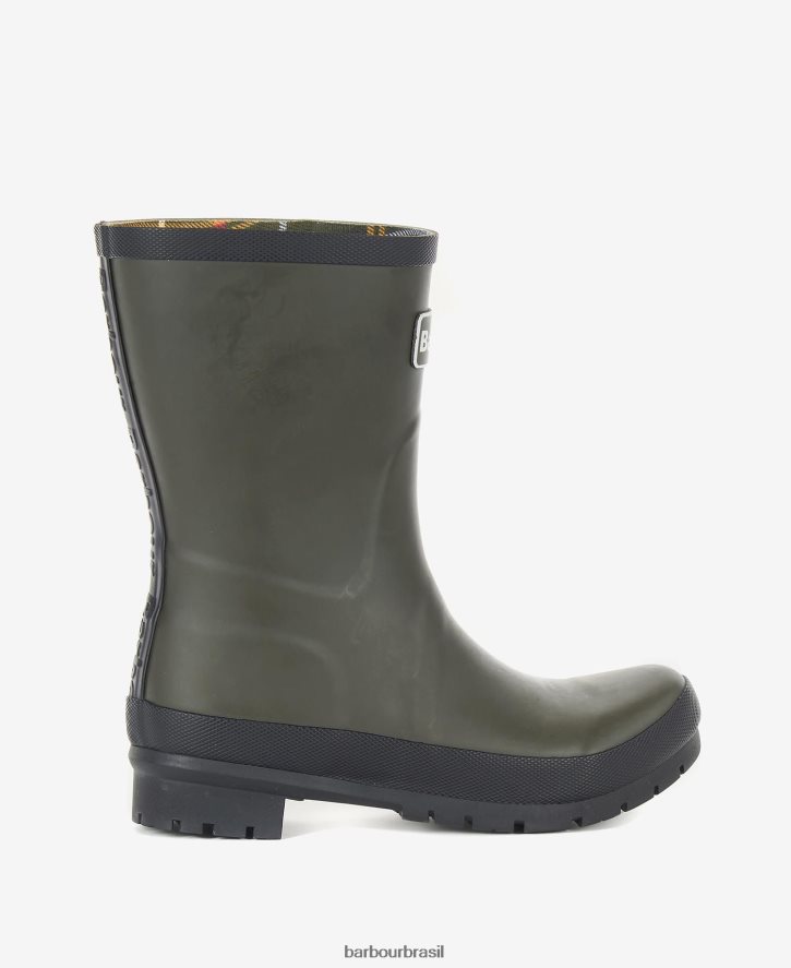 calçados Barbour botas banbury wellington preto mulheres NH44422152
