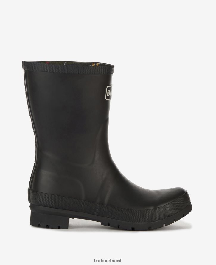 calçados Barbour botas banbury wellington preto mulheres NH44422161