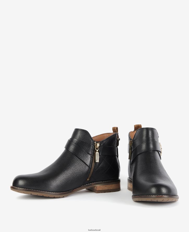 calçados Barbour botas de cinto darlene preto clássico mulheres NH44422078