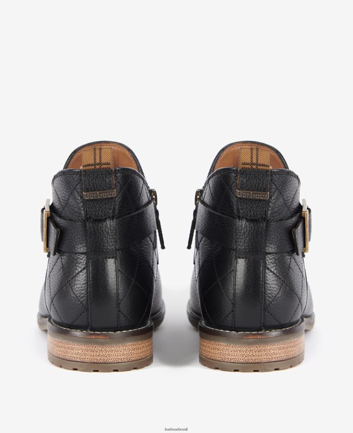 calçados Barbour botas de cinto darlene preto clássico mulheres NH44422078