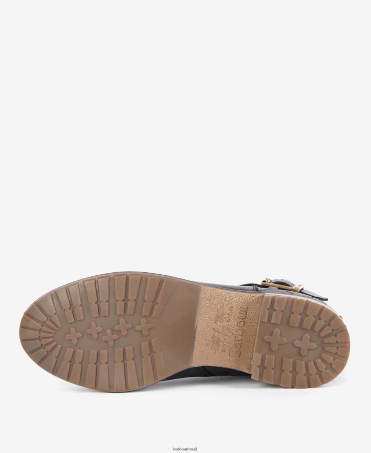 calçados Barbour botas de cinto darlene preto clássico mulheres NH44422078