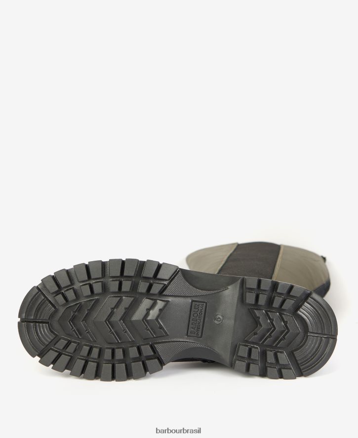 calçados Barbour botas de pódio caqui escuro mulheres NH44422063