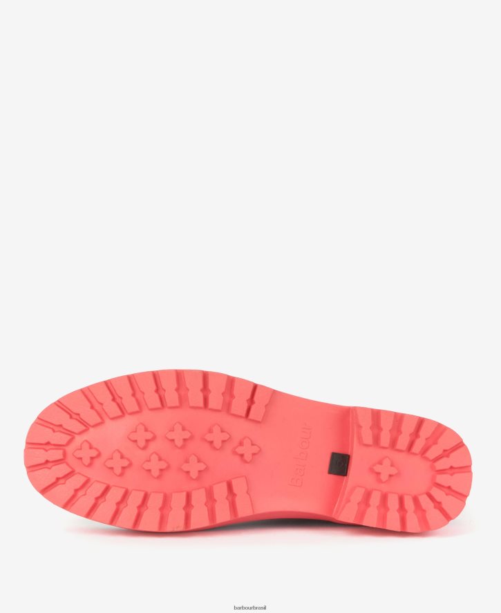 calçados Barbour malva wellingtons punção azul marinho/rosa mulheres NH44422174