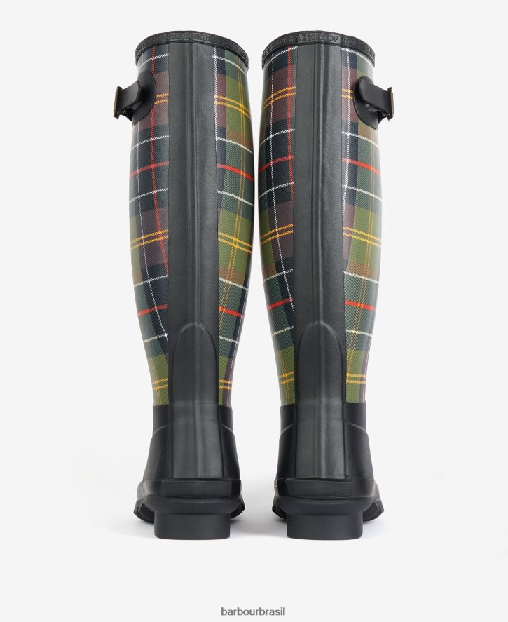 calçados Barbour tartan bede wellingtons tartã clássico mulheres NH44422172