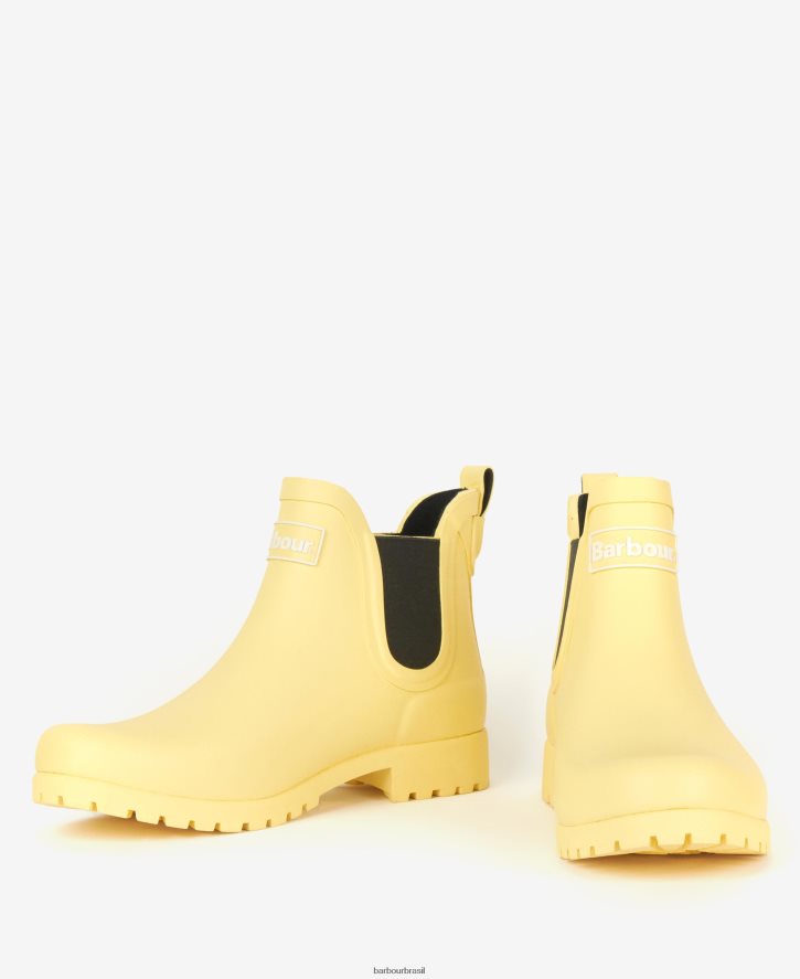 calçados Barbour wilton wellingtons floral marinho mulheres NH44422168