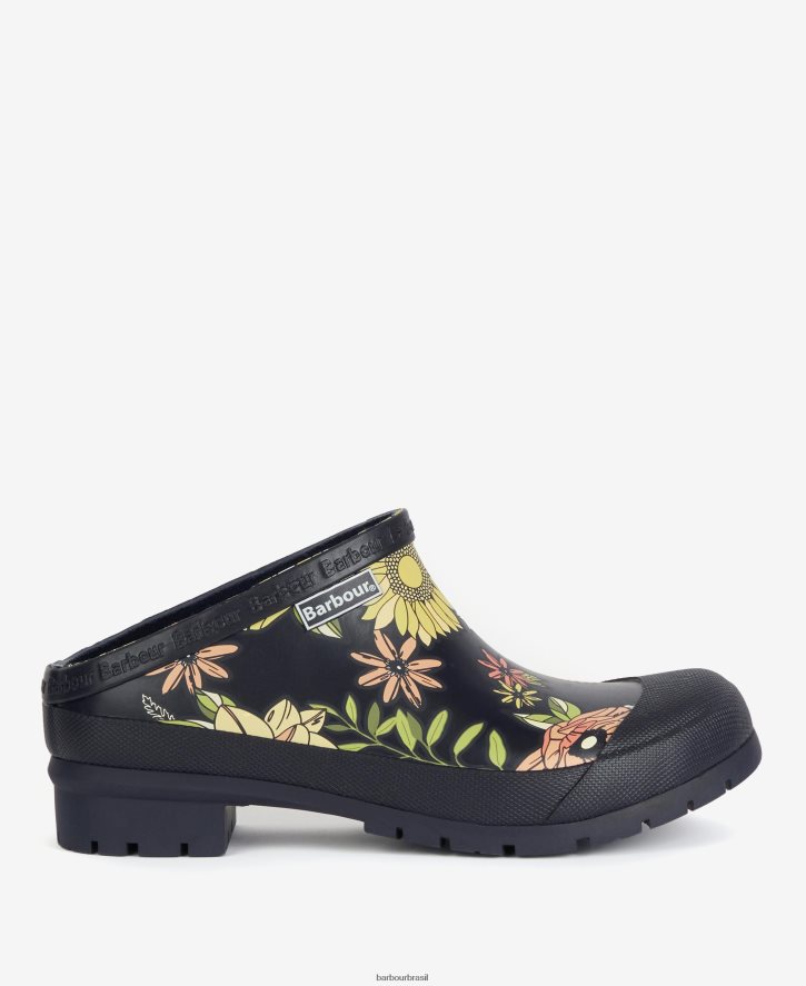calçados Barbour quinn tamancos preto mulheres NH44422051