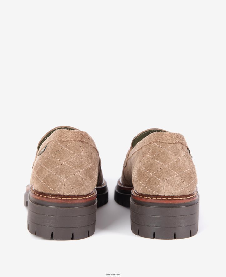 calçados Barbour mocassins Brooke Horsebit conhaque mulheres NH44422146