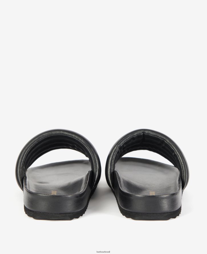 calçados Barbour controles deslizantes Sonya preto clássico mulheres NH44422114