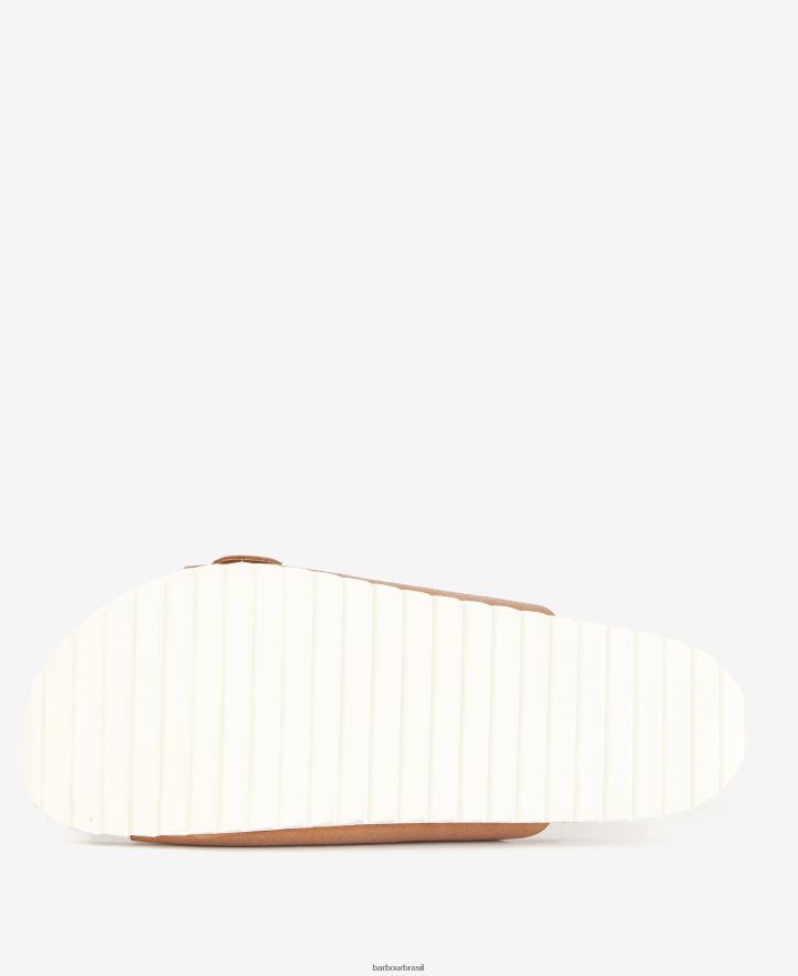 calçados Barbour sandália allegra duas tiras branco clássico mulheres NH44422124