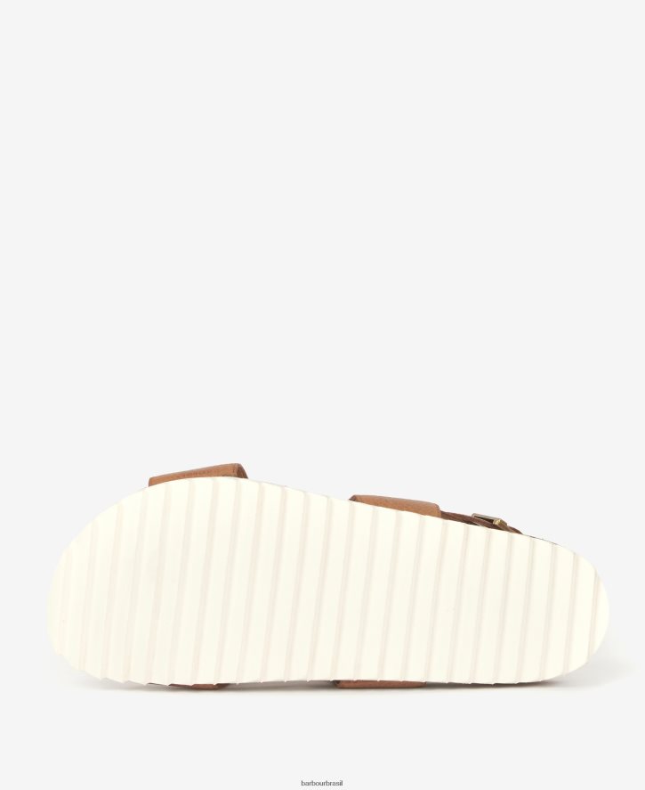 calçados Barbour sandália rochelle com tiras cruzadas conhaque mulheres NH44422123