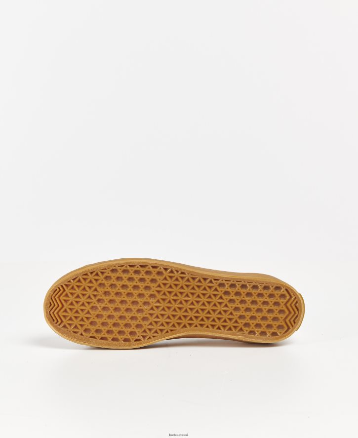 calçados Barbour tênis de lona portree cru/goma mulheres NH44422128