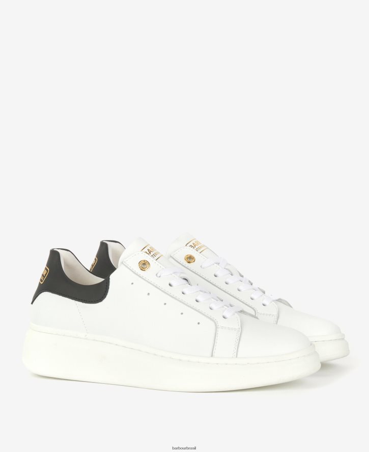 calçados Barbour treinadores amanza preto clássico mulheres NH44422133