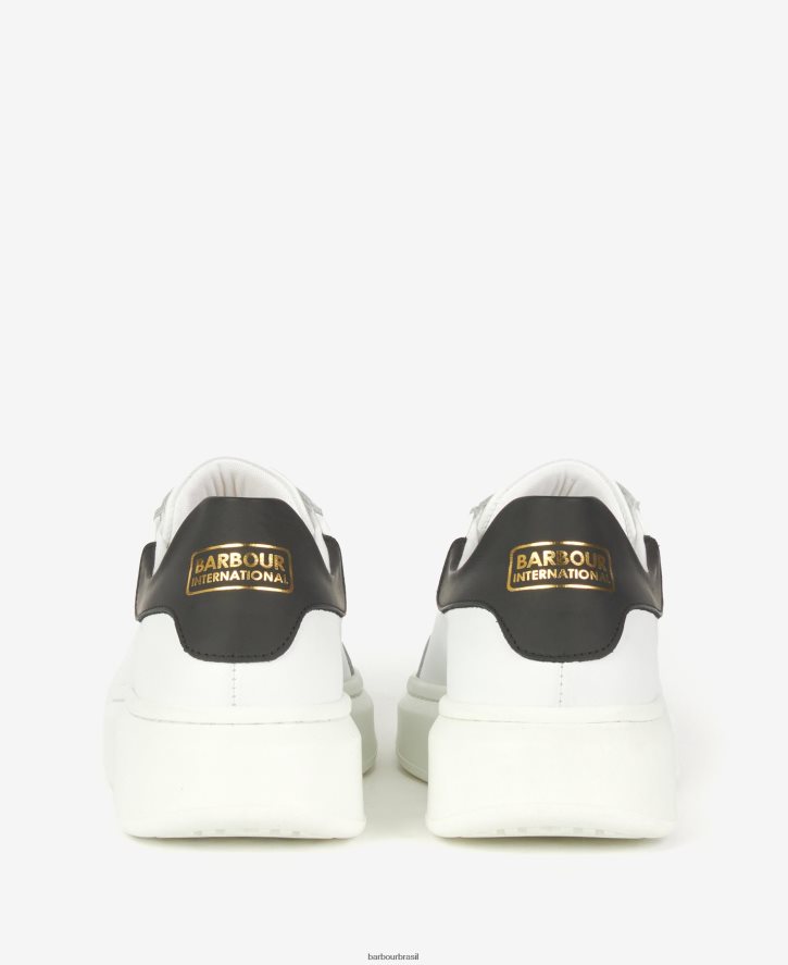calçados Barbour treinadores amanza preto clássico mulheres NH44422133