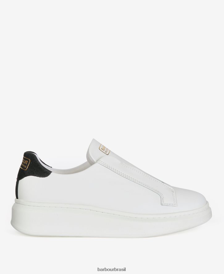 calçados Barbour treinadores de transporte branco mulheres NH44422136