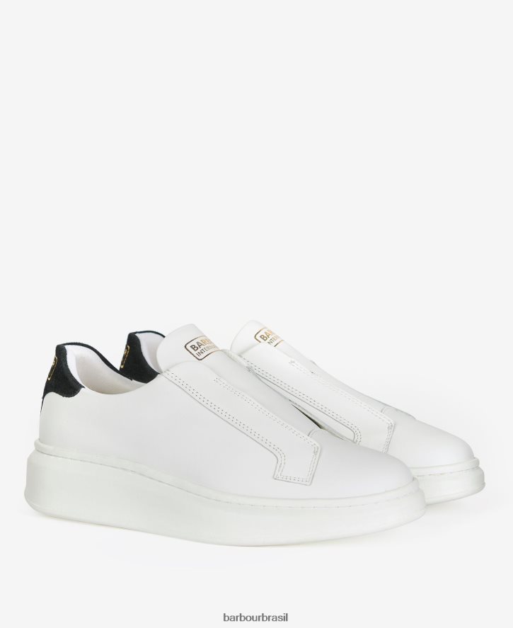 calçados Barbour treinadores de transporte branco mulheres NH44422136