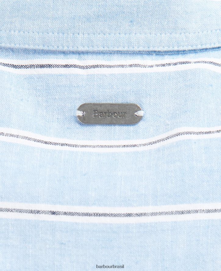 roupas Barbour camisa à beira-mar pêssego claro mulheres NH44421634