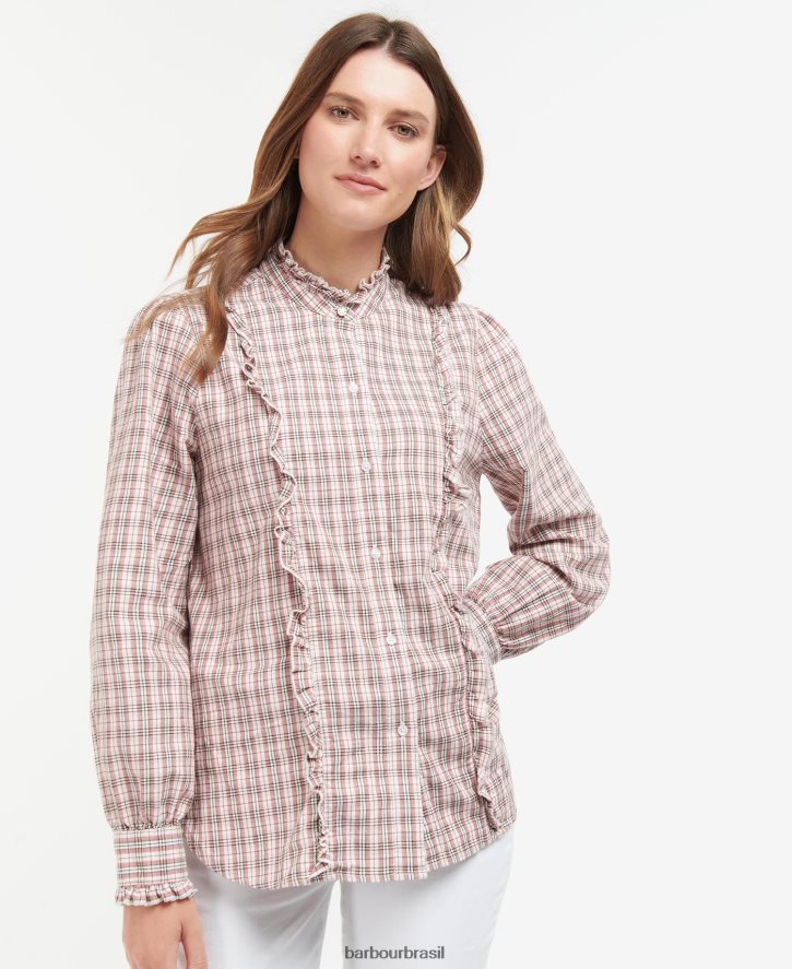 roupas Barbour camisa de campo verificação múltipla mulheres NH44421625