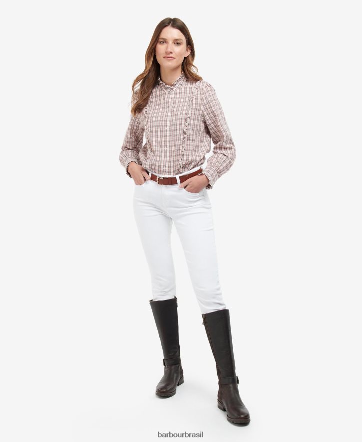 roupas Barbour camisa de campo verificação múltipla mulheres NH44421625